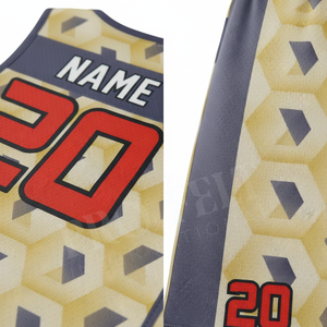 Ensemble Maillot et Short de Basketball en Mesh Personnalisable à Prix de Gros pour Clubs Scolaires et Tournois - Product Image 4