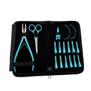 Kit d'accessoires professionnels pour extensions de cheveux avec outils de pose, d'entretien et de coiffage pour une qualité de salon complète - Product Image 1