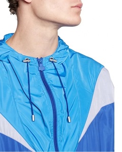 เสื้อแจ็คเก็ตกันลมผู้ชายสไตล์เรโทร 100% โพลีเอสเตอร์ ขายส่ง เสื้อแจ็คเก็ตฤดูร้อนระบายอากาศได้ดี สไตล์ฮิปฮอป สตรีทแวร์ กันลม - Product Image 6