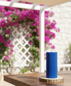 Bougie pilier côtelée, magnifique bougie en cire de haute qualité, parfaite pour la décoration de la maison, la décoration de mariage et d'événements, les hôtels et les restaurants. - Product Image 2