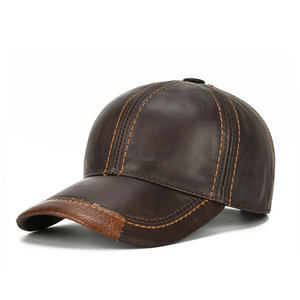 Brown Canvas Baseball <b>Cap</b> Curved Brim Snapback Hat Adjustable Unisex Casual Outdoor Breathable Waterproof Button Summer <b>Winter</b> - Product Image 2