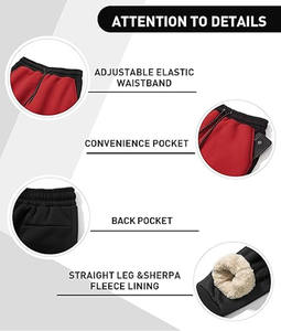 Pantalon décontracté pour homme en toile à taille mi-haute et pantalon baggy évasé en similicuir véritable, personnalisé, posté par Dress Sports - Product Image 6