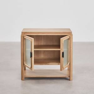 Conjunto de muebles de baño Vandana Hexa Arion de madera de acacia y vidrio - Product Image 6