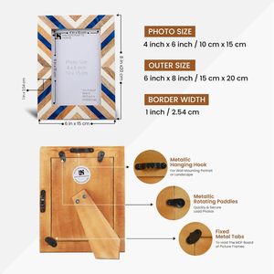 Handicrafts Home Picture <b>Frame</b> <b>for</b> Home Decor Tabletop & Wall hanging Modern Home Decoration Wooden <b>Frame</b> <b>for</b> Desk Decor Office - Product Image 4