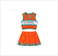 Vente Flash : Tenues de Cheerleading pour Femmes Adultes, Style Jupe, Tissu Spandex, Design Imprimé avec Strass, Respirant