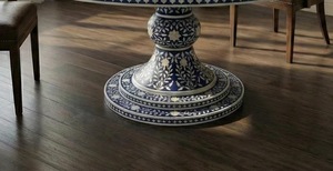 Table en os incrusté de la marque ILAHI, design moderne, détails en agate, rangement, meuble portable pour la maison - Product Image 5