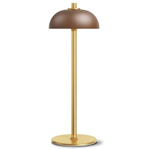 Modern Luxury Gold <b>LED</b> Cordless <b>Table</b> Lamp Rechargeable Mushroom Metal Desk Light Portable Touch Dimmable <b>Bedside</b> Decor Lamp - Product Image 2