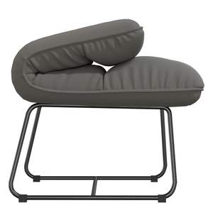 Sillón de terciopelo gris claro con estructura metálica para decoración de sala de estar - Product Image 6