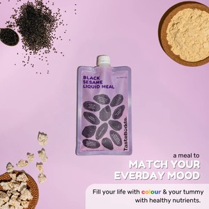 TASTEBUDDS Paquete Conveniente de 5 Unidades, Preparación en 15 Segundos, Sopa Instantánea Vegana en Polvo de Arroz Crujiente con Sésamo Negro, Comida Saludable - Product Image 3