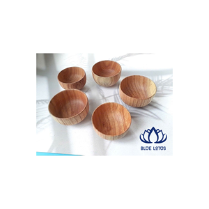 Bol en bois écologique bio, best-seller |   Vaisselle et ustensiles de cuisine de qualité alimentaire naturelle - Product Image 1