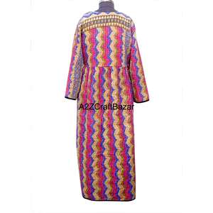 Robe Katha pour femmes, style vintage, 100% coton pur, de qualité supérieure, luxueuse, pour l'été et le printemps, robe occidentale pour femmes - Product Image 6