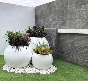 Maceta Nórdica Moderna para Interiores y Exteriores, de Cerámica, Forma Cilíndrica Circular, Duradera, Ligera, con Recubrimiento en Polvo, Ecológica, para el Hogar - Product Image 3