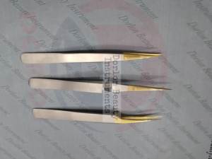 Pinzas para Extensión de Pestañas Curvas Tipo X de Acero Inoxidable Plateado, Venta al por Mayor con Etiqueta Privada, Pinzas para Pestañas con Ángulo de 45 Grados - Product Image 6