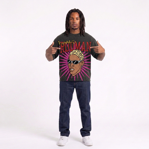 T-shirt noir personnalisé OEM pour homme, style streetwear, manches courtes, jersey en coton, col rond, imprimé graphique, coupe ample, tee-shirt pour homme, coupe courte. - Product Image 5