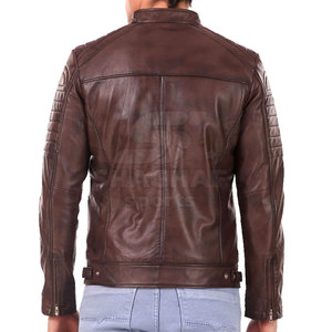 Chaqueta de cuero personalizada para hombre con cintura y puños ajustables, perfecta para uso en exteriores, chaqueta de invierno para hombre - Product Image 3