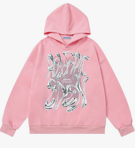 Sudadera con Capucha de Corte Regular con Estampado Gráfico para Hombre y Mujer, Sudadera de Algodón 100% Grueso, Sudadera Moderna de Otoño, Ropa Urbana Unisex - Product Image 6