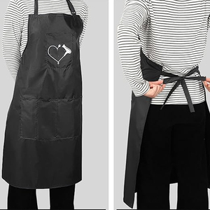Tablier de Barbier Antistatique, Tissu Imperméable Noir, Impression de Logo Personnalisé, Anti-adhérent aux Cheveux, Service OEM - Product Image 3