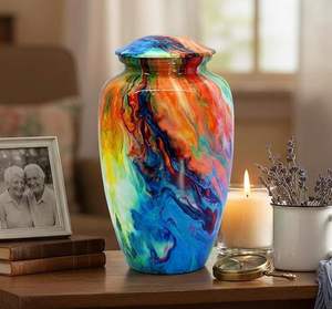 Urnes funéraires pour adultes de haute qualité en gros pour cendres humaines, urne commémorative élégante, design magnifique, décoration au prix le plus bas - Product Image 5