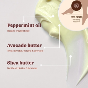 Crème de soin des pieds à base de plantes Nature Essence pour adultes, prévenant les pieds secs et gercés, étiquette privée, vente en gros OEM/ODM - Product Image 2