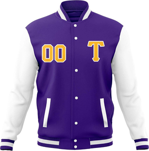 Chaqueta Varsity Técnica para Hombre, Chaqueta Letterman de Tela de Secado Rápido, Chaqueta Bomber Atlética Ligera, Personalizable para Equipos - Product Image 1