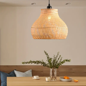 Luminaire suspendu en bambou tissé à la main pour la décoration intérieure des maisons, des hôtels, des restaurants et de l'hôtellerie - Product Image 2