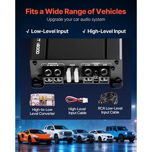 ชุดแพ็คเกจแอมป์ซับวูฟเฟอร์คู่สำหรับรถยนต์ 12 นิ้ว 1200 วัตต์ RMS พร้อมตู้ลำโพงและแอมป์แยก - Product Image 6