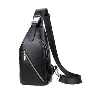 Sac bandoulière vintage de créateur pour homme, sac de poitrine, sac banane, en nylon avec fermeture éclair, idéal pour le sport et le fitness - Product Image 2