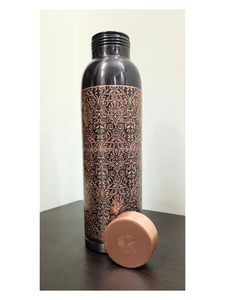 Bouteille d'eau classique en cuivre faite à la main avec conception anti-fuite pour le yoga, la gym et les activités de plein air - Product Image 2