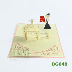 3D Pop-Up Vietnam <b>Handmade</b> Traditional Greeting Card Birthdays Valentine's Day New Year Party <b>Paper</b> Souvenir Greeting Cards - Product Image 3