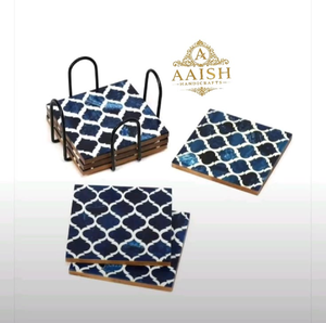 Posavasos Decorativo de Alta Calidad con Incrustaciones de Hueso Real, Decoración de Mesa Muy Solicitada para Bodas, Fiestas, Bares y Restaurantes - Product Image 5