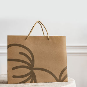 Grand sac cadeau en papier personnalisé, impression offset sur papier d'art, style luxueux, poignées torsadées, poignée longue, service OEM ODM - Product Image 2