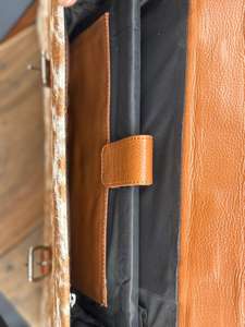 Sac à main pour ordinateur portable en cuir de vachette véritable vintage fait main, grande capacité, sacoche d'affaires, sac messager LPBH-0022 - Product Image 5