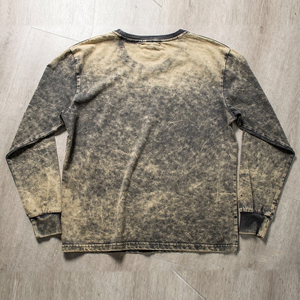 เสื้อยืดคอกลมแขนยาวผู้ชาย ลายมัดย้อม ผ้าฝ้าย 100% ทรงปกติ สไตล์วินเทจ - Product Image 4