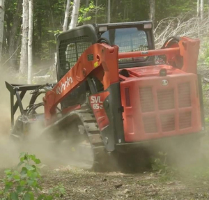 Kubota SVL65-2 Diesel Hydraulic Forestry <b>Mulcher</b> Skid Steer Attachment PLC High Load Moment for Brush Clearing Tree Removal Land - Product Image 1