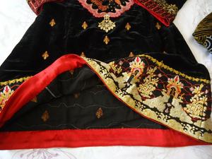 Ensemble de robe en velours, tenue élégante, noir et rouge, nouveau modèle 2021, offre spéciale - Product Image 5