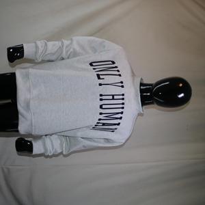 Sweat-shirts ONLY HUMAN à col montant, 450 GSM, broderie personnalisée avec nom, coupe ample et carrée, 100% coton molletonné French Terry - Product Image 1