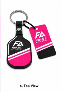 Pickleball Keychain Mini Paddle and Ball Design Durable Metal <b>Ring</b> Lightweight Portable Accessory for Sports Fans Players - Product Image 6