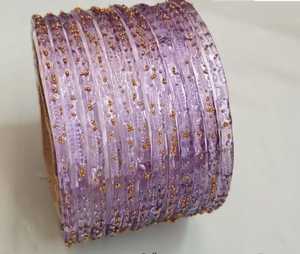 Premium Raindrop <b>Glass</b> <b>Bangles</b> For Girls- Transparent Golden Dotted Texture Unique Style Available In 25 Colors In Best Quality - Product Image 1