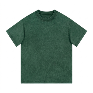 T-shirt à manches courtes pour homme, col rond, style été, haute qualité, 200 grammes, 100% coton molletonné, uni, design élégant et moderne - Product Image 3