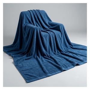 Grande serviette de bain en coton doux, surdimensionnée, très absorbante, séchage rapide, au meilleur prix - Product Image 1