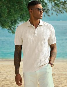 Kinetix Knit - Camisa polo informal para hombre, texturizada, de manga corta, elástica, para golf, vacaciones de verano, playa, con cuello - Product Image 4