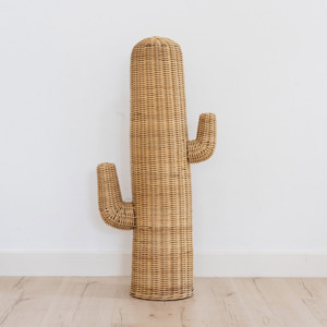 <b>Large</b> handcrafted rattan cactus desert-themed decoration hand weaving <b>storage</b> <b>basket</b> accessory - Product Image 2