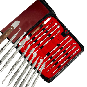 Kit professionnel d'instruments de précision pour sculpture de cire en laboratoire dentaire allemand, en acier inoxydable, ProMax LabSet - Product Image 6