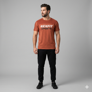 T-shirts personnalisés pour hommes en gros, conçus avec qualité et précision, grandes tailles, coupe décontractée, épais, pour le fitness - Product Image 1