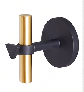 Premium Gold And <b>Black</b> Metal Wall <b>Hook</b> Stylish Storage Organizer Perfect For Modern Home Decor And Functional Wall Display - Product Image 2