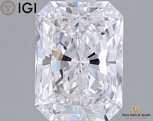 Diamant CVD de laboratoire RADIANT Shape de 1,50 carat avec certification IGI, couleur D, clarté VVS1, pour collection de bijoux de luxe - Product Image 1
