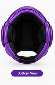 Protector de Cabeza Abierto para Boxeo, Color Morado, para Entrenamiento de MMA, Kickboxing y Karate - Product Image 5