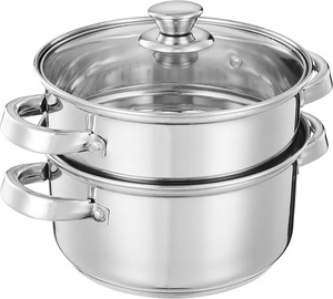 Olla Antiadherente de Acero Inoxidable con Tapa, Olla para Sopa Duradera, Utensilios de Cocina Fáciles de Limpiar, Seguros para Uso Doméstico - Product Image 4