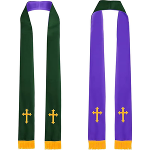 Nuevo Estola de Misa de Doble Cara de 84 Pulgadas para Adultos Unisex, Chal Religioso para la Liturgia para Ocasiones Sacramentales - Product Image 1