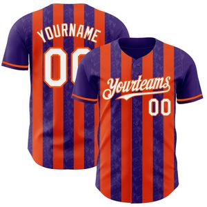 Full Button Short Sleeve Printed Baseball Jersey Breathable 100% Polyester Unisex Team Wear - Product Image 3